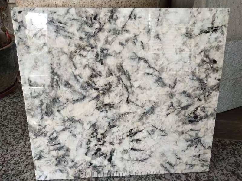 Polished Ice Blue Granite for Staircase
