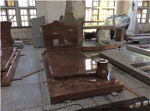 Polished India Red Granite for Gravestones