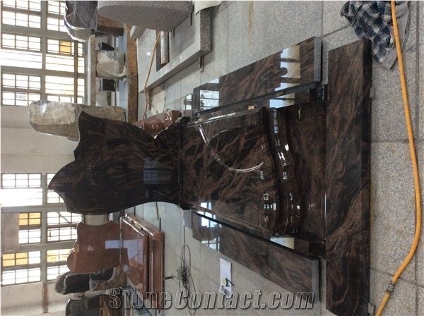 Polished India Red Granite for Gravestones