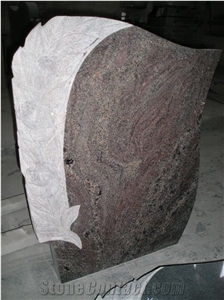 Polished Multicolor Red Granite Gravestones