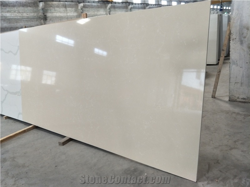Polished Royal Cream Quartz Stone Slabs Ms6805
