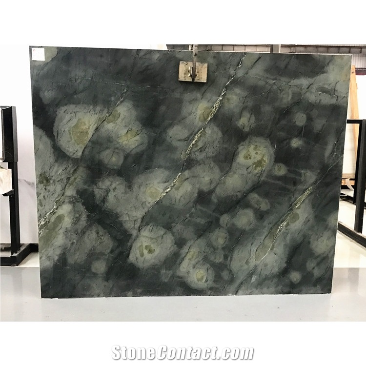 Popular Dreaming Peacock Green Marble Stair Riser