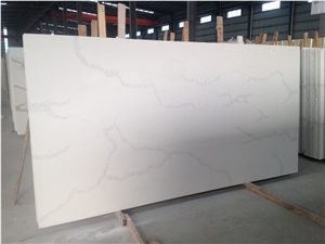 Quartz White Calacatta Stone Slabs for Wall
