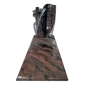 Rainbow Granite Italy Tombstone Cross Headstones