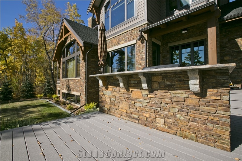 Rusty Slate Cement Culture Stone for Wall Cladding