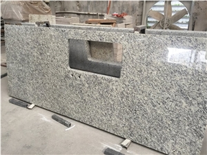 Santa Cecilia Light Custom Granite Kitchen Islands