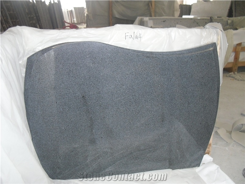 Shangdang Dark G654 Granite Tombstone Poland Style
