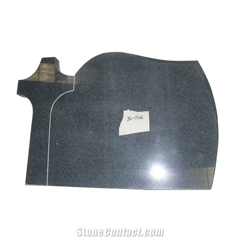 Shangdang Dark G654 Granite Tombstone Poland Style