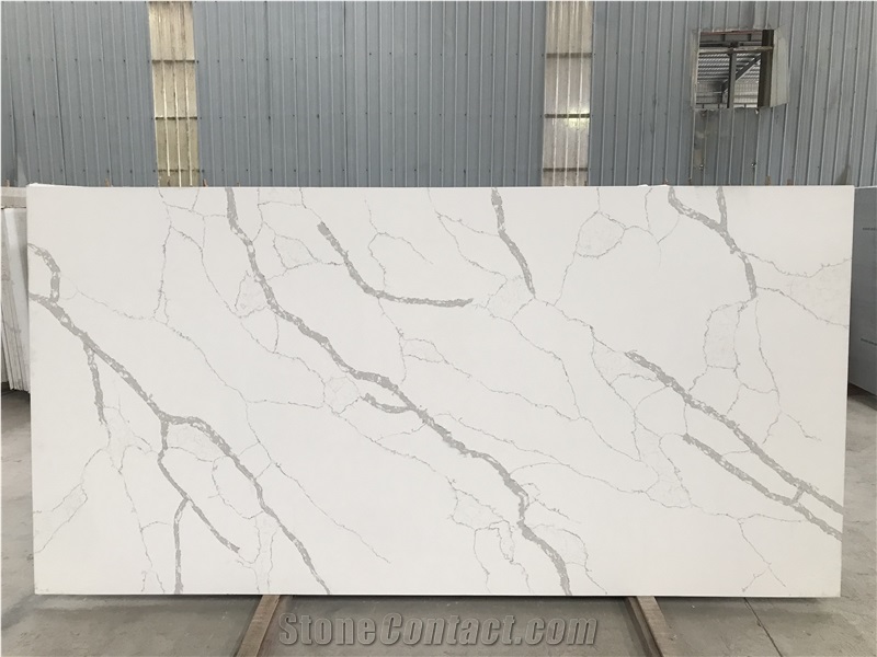 Technistone Quartz Calacatta White Slabs