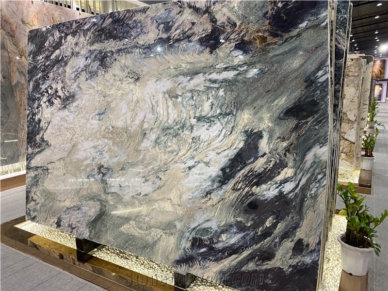Top Quality Green Luxury Royal Orchid Stone Slab