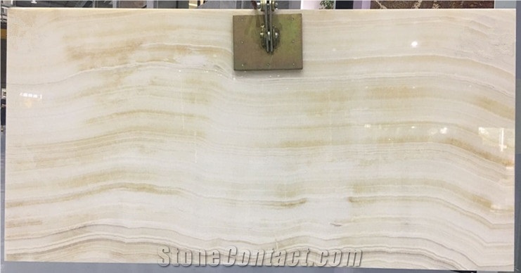 Turkey White Onyx Slab Backlight Vein Cut