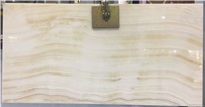 Turkey White Onyx Slab Backlight Vein Cut