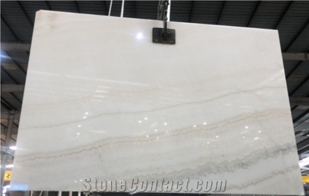 Turkey White Onyx Slab Backlight Vein Cut