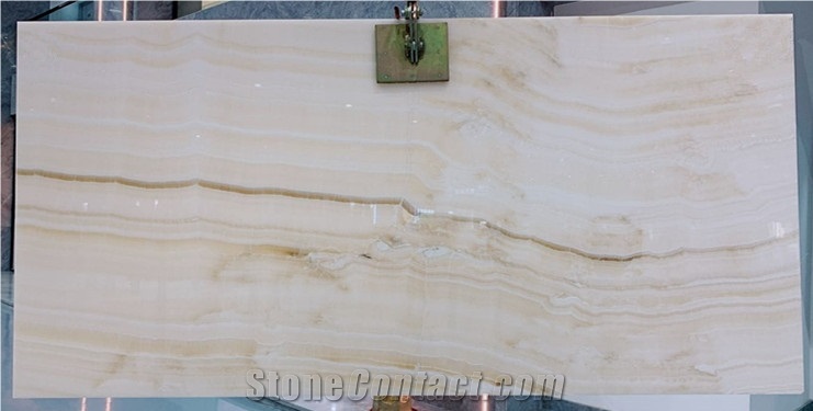Turkey White Onyx Slab Backlight Vein Cut