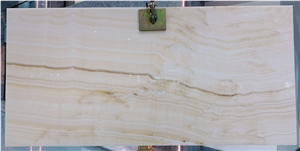 Turkey White Onyx Slab Backlight Vein Cut
