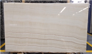 Turkey White Onyx Slab Backlight Vein Cut