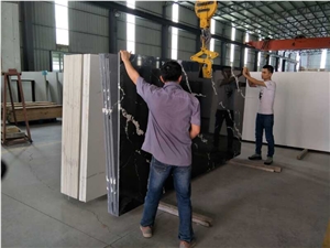 White and Black Root Artificial Stone Ms6222