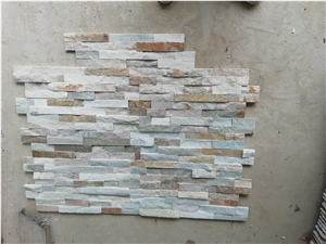 Wooden Yellow Panels Z Shape Wall Cladding