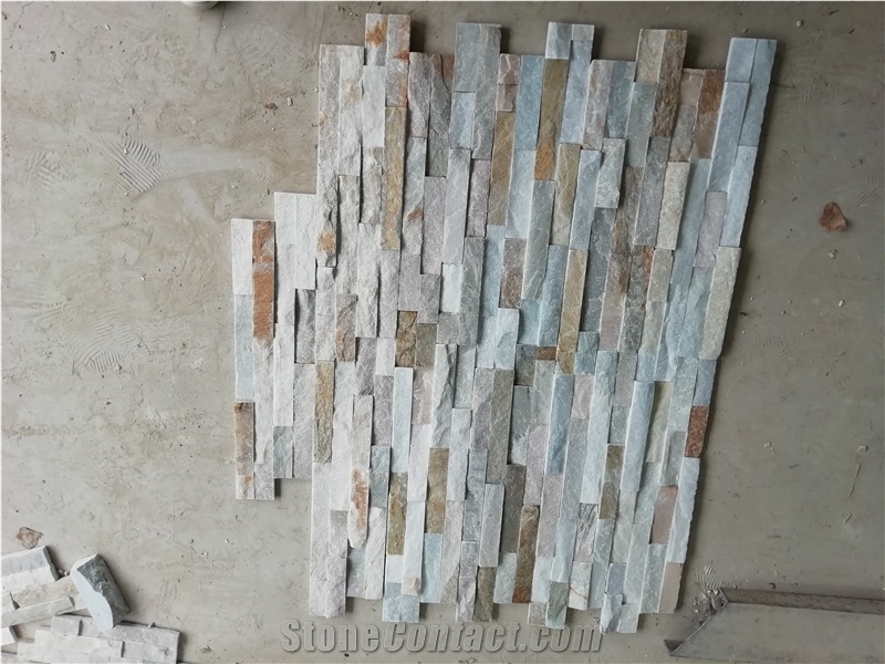 Wooden Yellow Panels Z Shape Wall Cladding