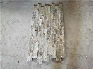 Wooden Yellow Panels Z Shape Wall Cladding