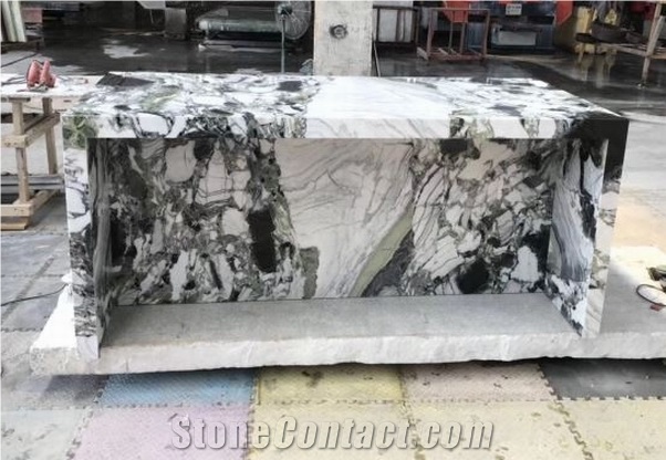 China Ice Green Decoration Marble Slab for Design