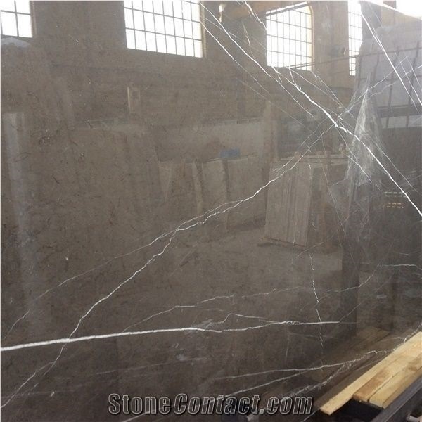 Grey Pietra Marble Block Iran, Gfrey Marble Rough Blocks