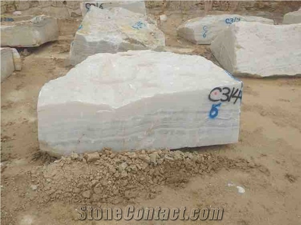 White and Pure White Onyx Blocks