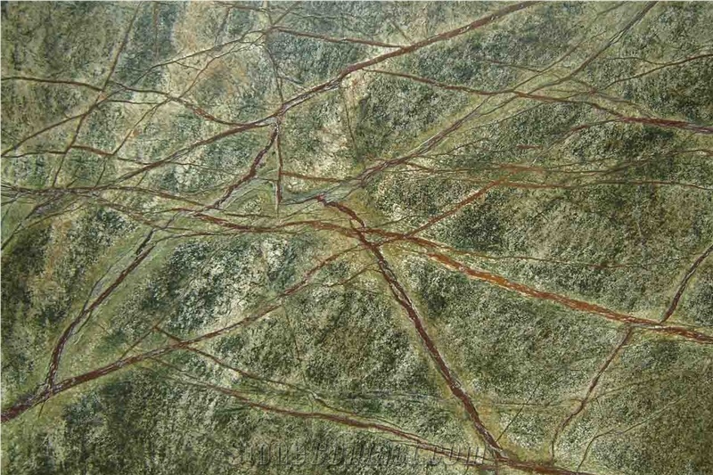 Rain Forest Green Marble Flexible Stone Veneer, Thin Veneer