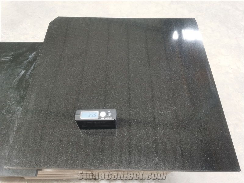 No Dyed and Holes Nero Absolute Black Basalt Tile
