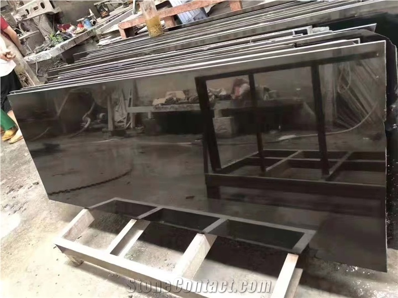 No Dyed and Holes Nero Absolute Black Basalt Tile