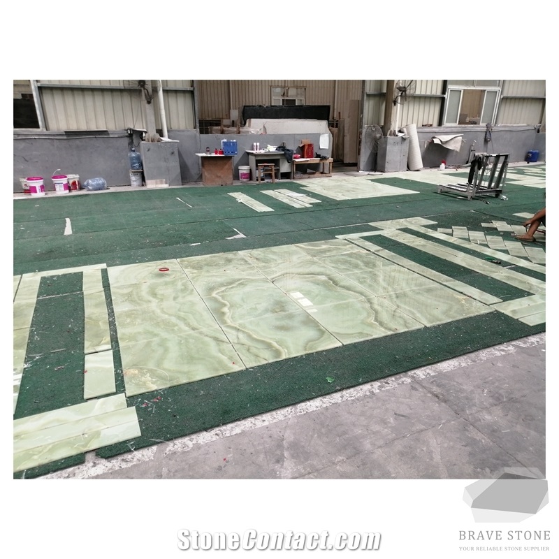 Jade Green Onyx Bathroom Countertop
