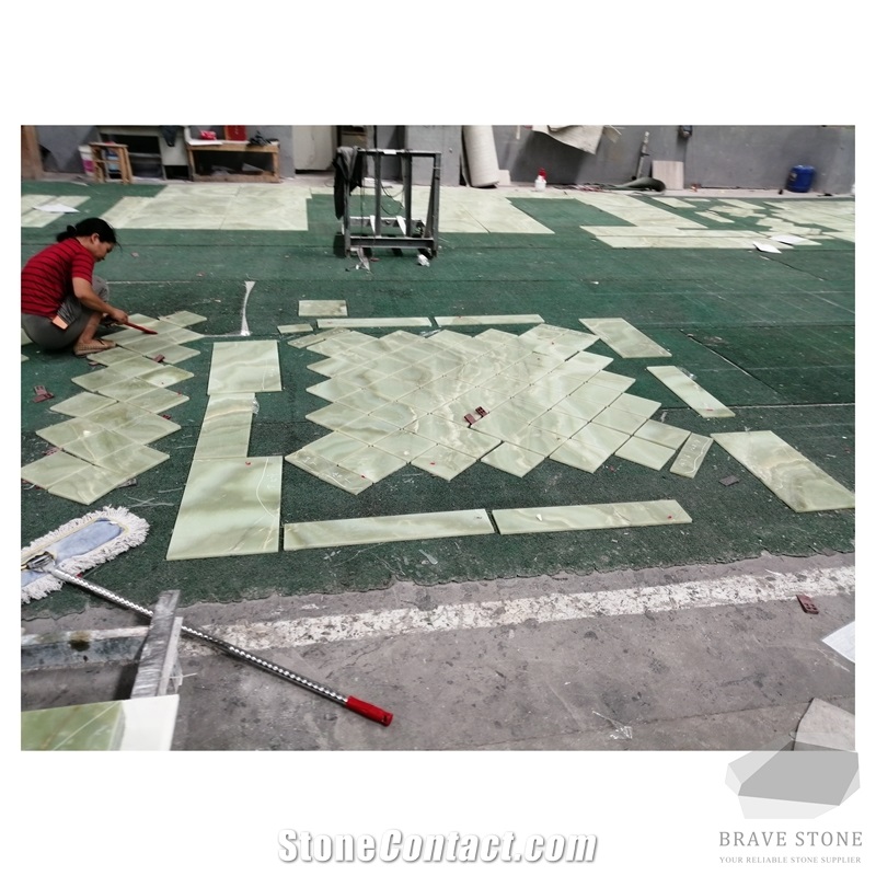 Jade Green Onyx Bathroom Countertop
