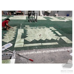 Jade Green Onyx Bathroom Countertop