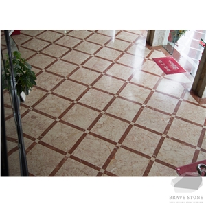 Turkish Rose Marble Stair Threshold