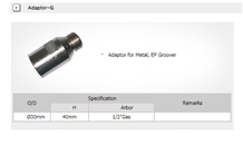 Adaptor-G Adaptor for Metal, Ep Groover