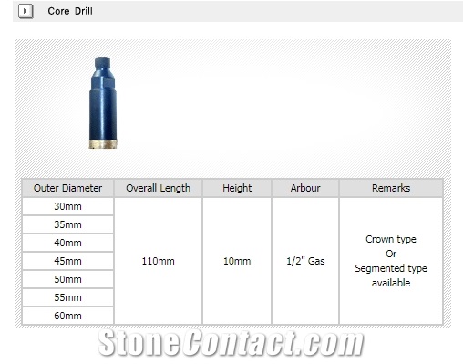Core Drills Bits