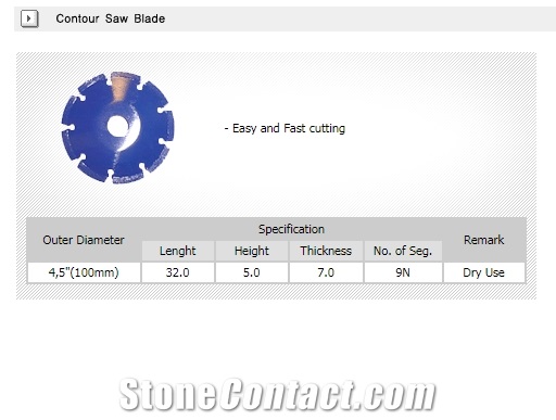 Diaflx Contour Saw Blade for Handheld Machines