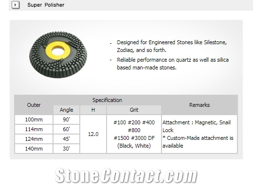 Diaflx Super Polisher for Engineered Stones