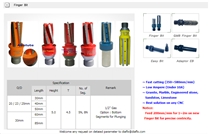 Diamond Finger Bits, Stone Drilling Tools
