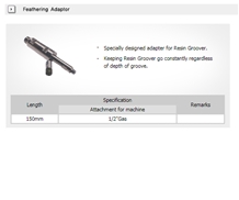 Feathering Adaptor for Resin Groover Cnc Machine