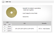 Gmb Polishing Pad for Hard Granite Gmb Polishing Pad for Hard Granite
