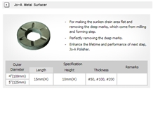 Jo-A Metal Surfacer Grinding Wheel