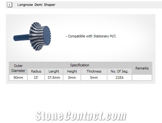Longnose Demi Shaper Edge Profiling Tool