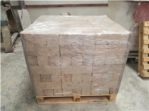 Classic Travertine Tumbled Bricks Landscaping Wall Products