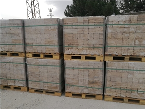 Classic Travertine Tumbled Bricks Landscaping Wall Products