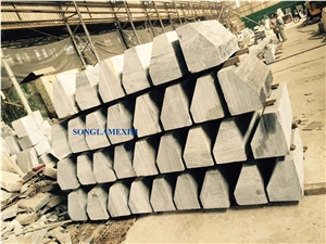 Grey Stripe Marble Sandblasted Kerbs