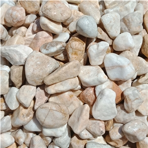 Yellow Color Pebble Ball Stone Gs-003