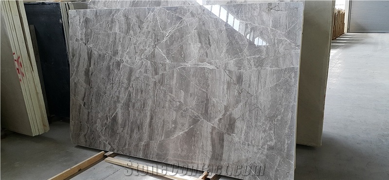 Luna Grey Marble Slabs