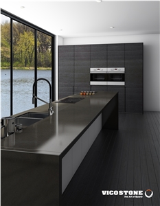 Andes Grey Quartz Countertop Vicostone Bq258