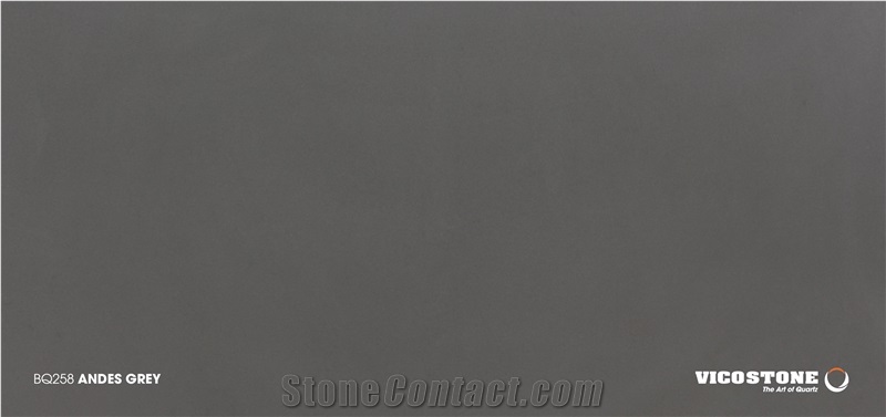 Andes Grey Quartz Countertop Vicostone Bq258
